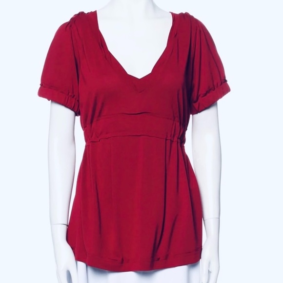 MARC JACOBS Gorgeous V-neck Drop Waist Sash Tie Top - SO PRETTY! - Picture 3 of 8